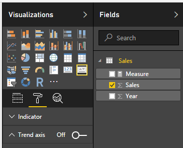 Hide trend axis