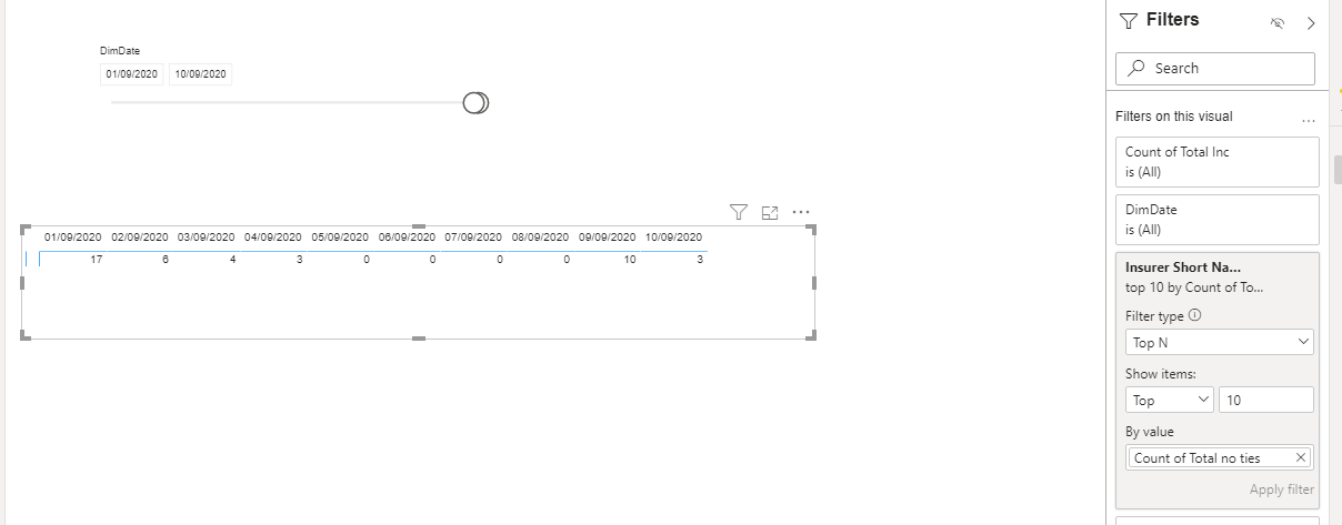 Solved: Last X days in a Matrix using a slicer Date - Microsoft Fabric ...