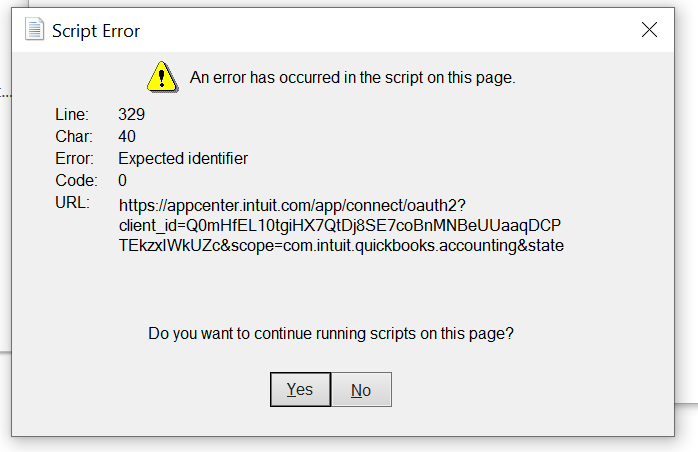 Quickbooks Online Authentication Error - Page 2 - Microsoft Fabric ...