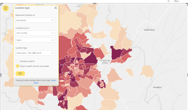 Unable to visualize postal codes with 2 countries ... - Microsoft ...