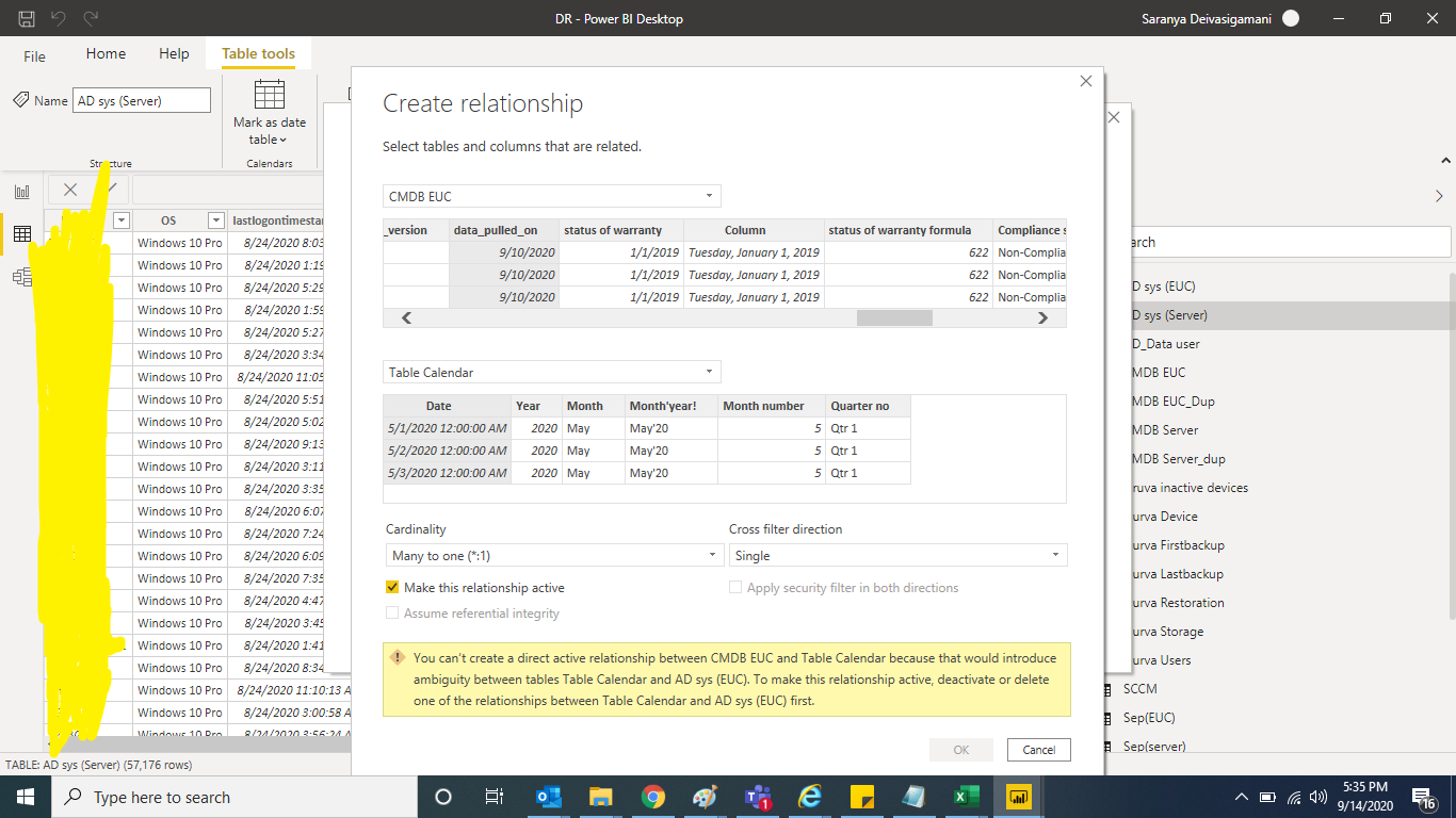 Relationship issue - Microsoft Fabric Community