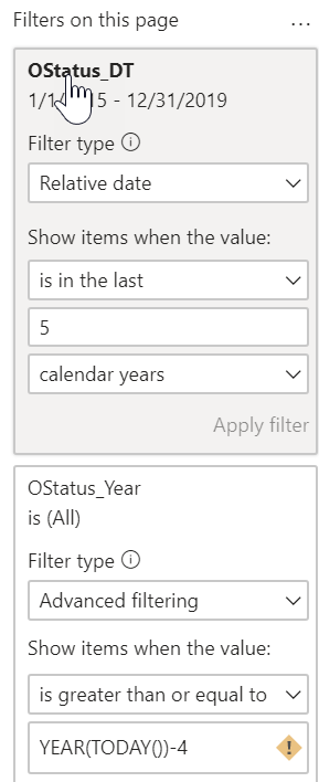 Solved: Relative Date Filter for 4 years PLUS YTD - Microsoft Fabric ...
