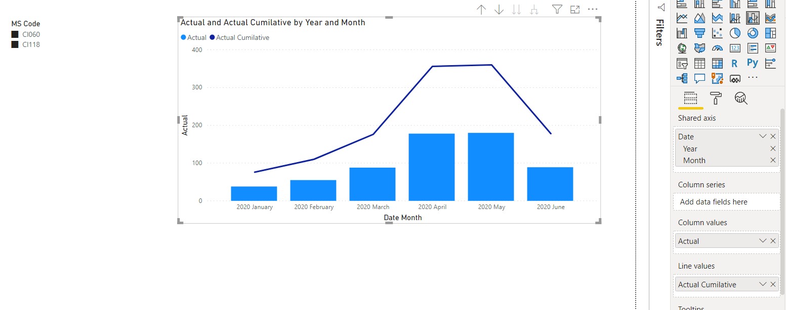 Solved: Show multiple lines on slicer selection - Microsoft Fabric ...