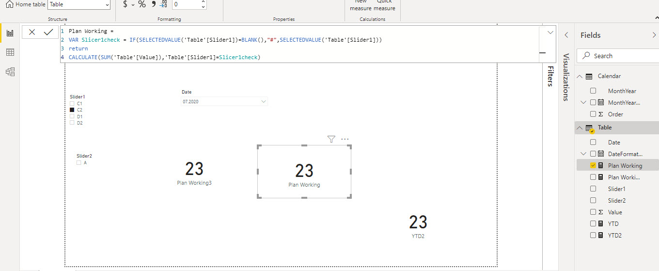 Solved: Default selection with or without a slicer - Microsoft Fabric ...