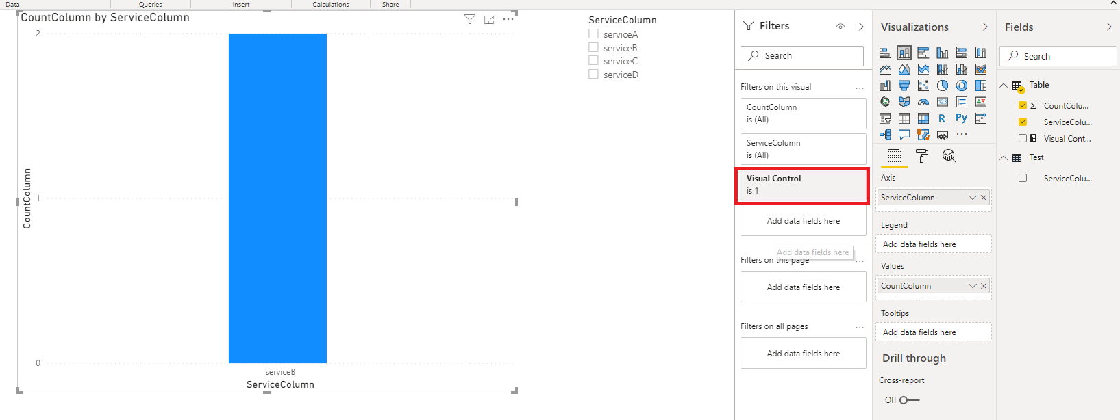 Solved: Slicer issue with stacked column chart - Microsoft Fabric Community