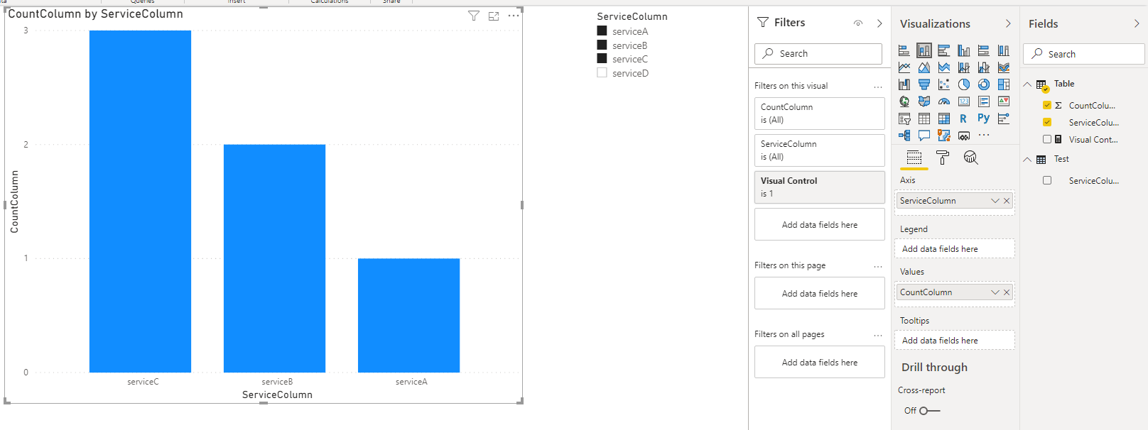 Solved: Slicer issue with stacked column chart - Microsoft Fabric Community