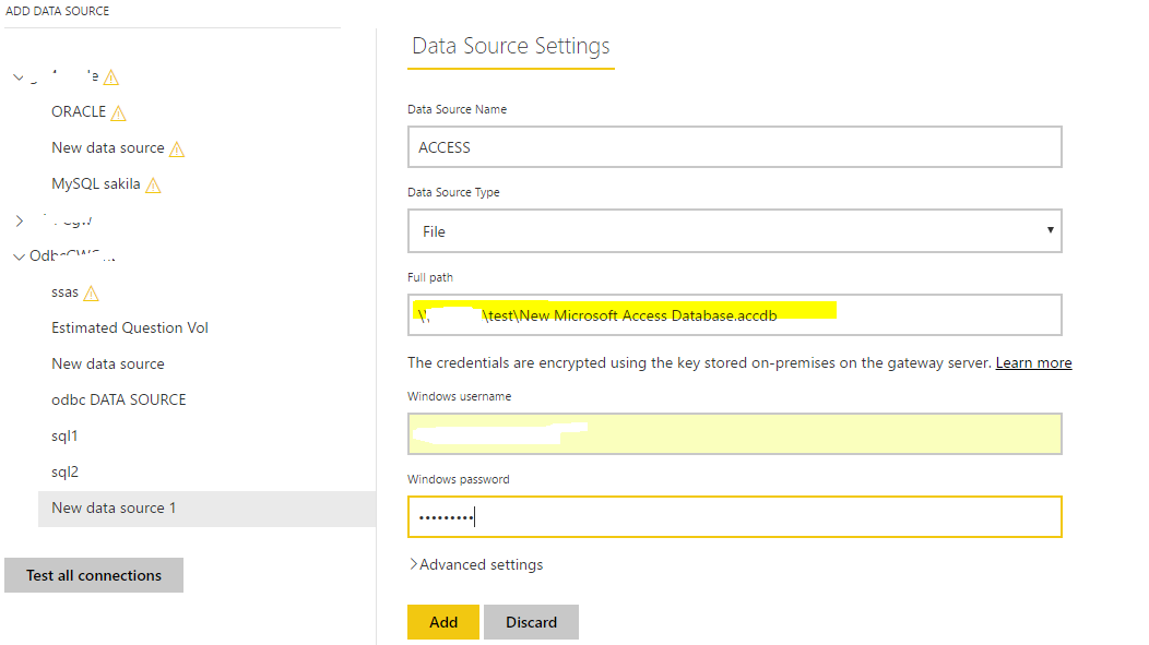 Connection String for MS Access - Microsoft Fabric Community