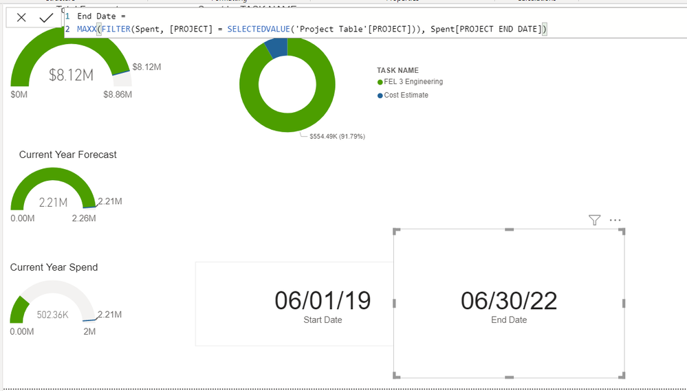 Correct project end date.