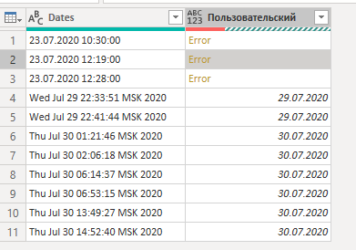 Solved: Date in a colums - Microsoft Fabric Community