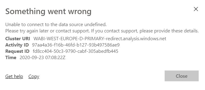 Error on refresh using gateway to connect to SQL s... - Microsoft ...