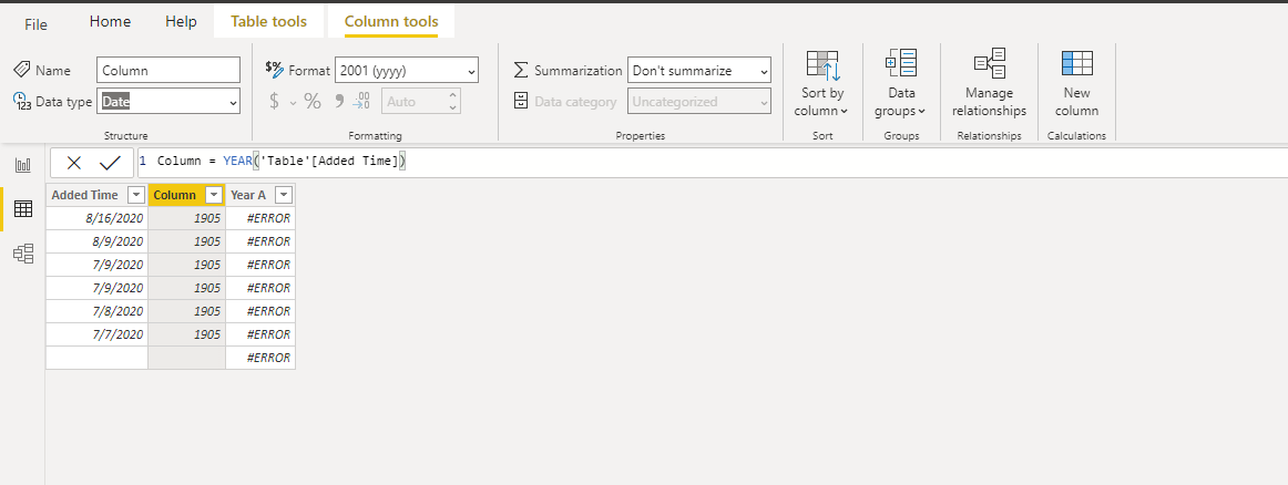 Solved: YEAR and MONTH function - Microsoft Fabric Community