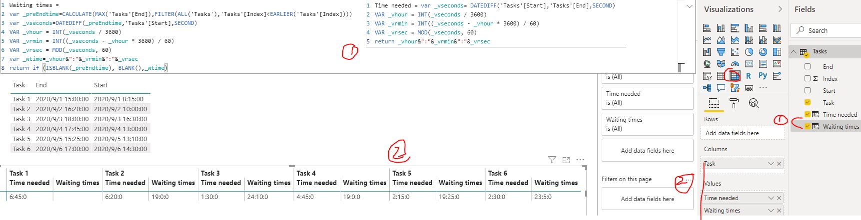 Solved: calculate time values in one column - Microsoft Fabric Community