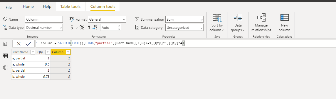 Solved: new column that calculates value of a row based on ...