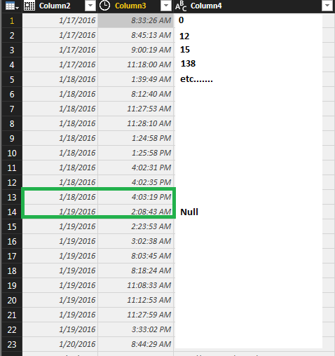 Solved: Time Difference in between rows with condition - Microsoft ...