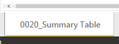 Retunr back to tab "0020_Summary"