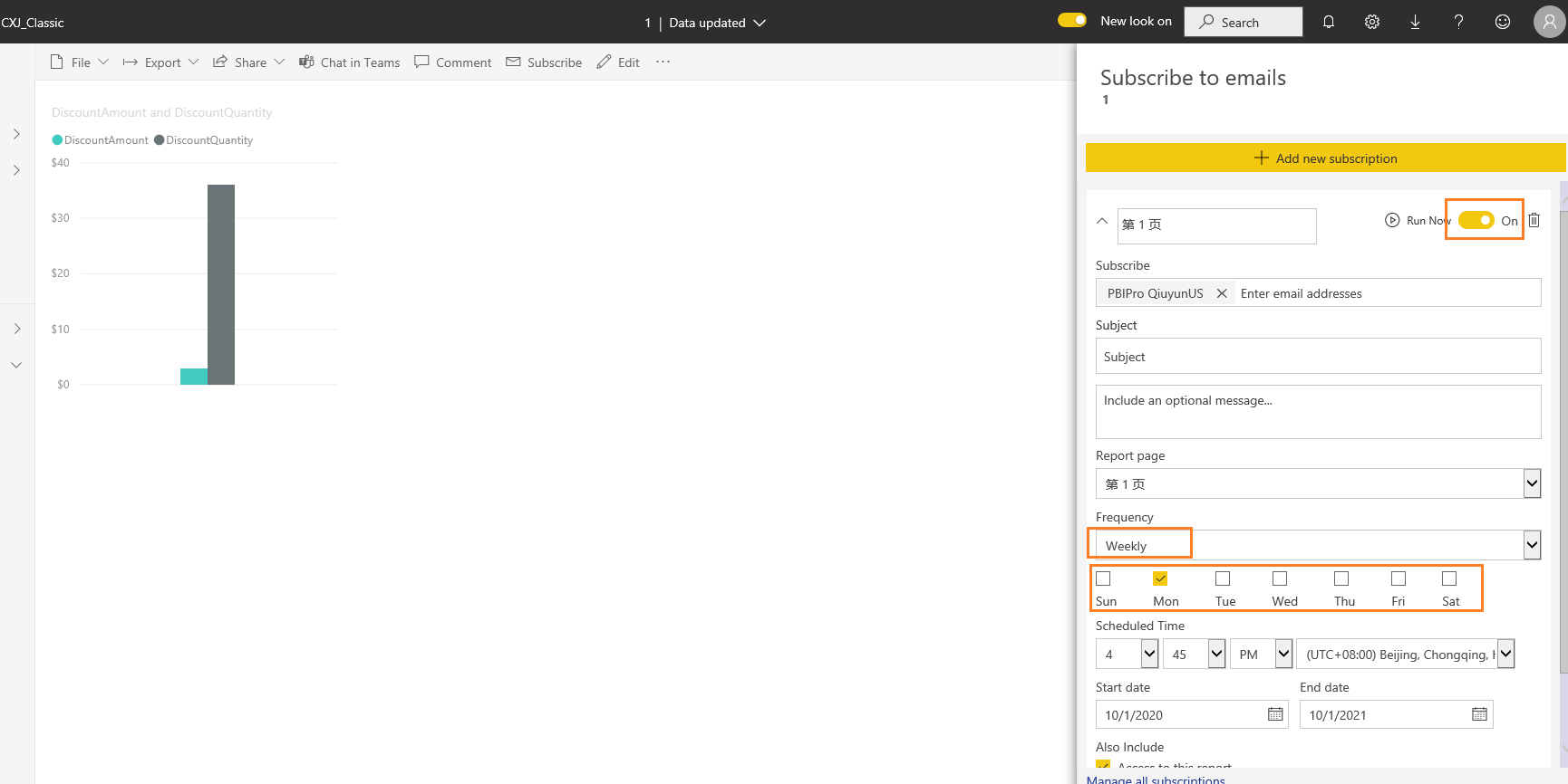Weekly Alert Notification - Microsoft Fabric Community