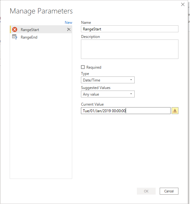 INPUT DATE/TIME PARAMETER ERROR - Microsoft Fabric Community
