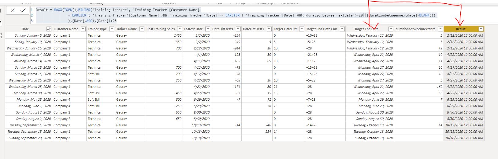 Solved: Calculated Column for Latest Training Date - 2 - Microsoft ...