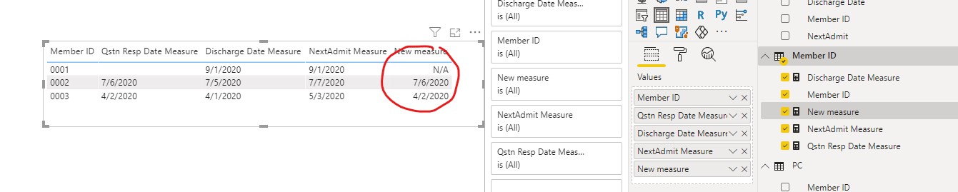 Solved: Retrieve Date from another table if Date field fal ...
