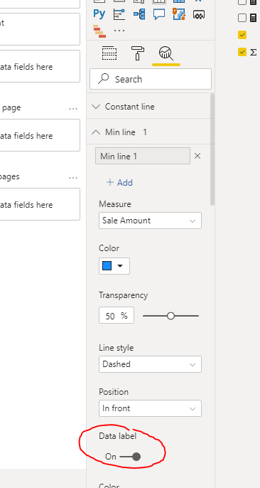 Solved: Can we limit number of data labels in line chart? - Microsoft ...