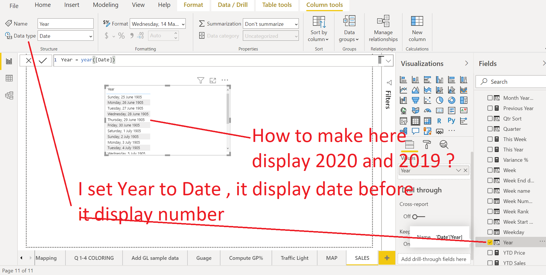 Solved: How to make my year field display 2019 2020 ? - Microsoft ...