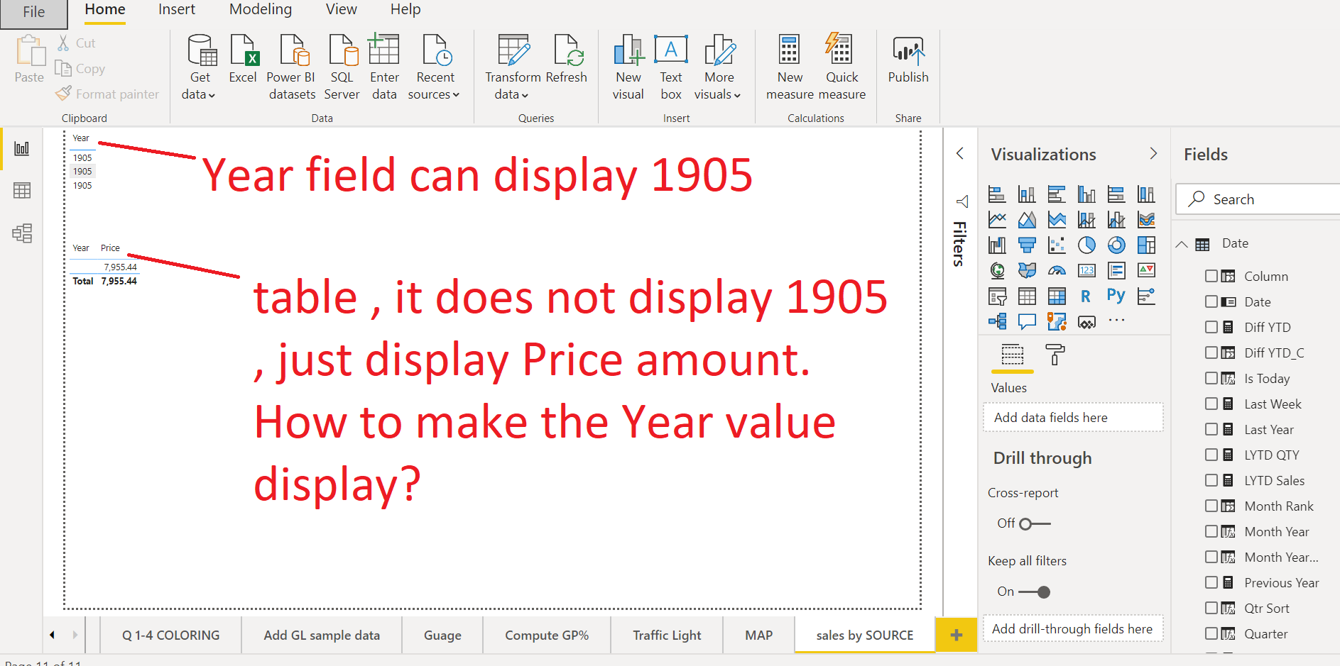 Solved: My Year Field not display year value at Table - Microsoft ...