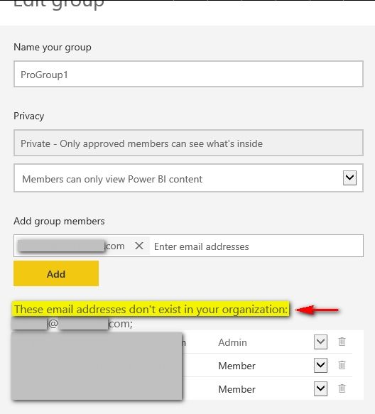 Access to a PowerBI group to a member external to the organisation doesn't work_1.jpg