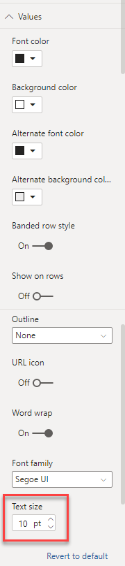 Solved: Can i adjust the font of matrix table ? - Microsoft Fabric ...