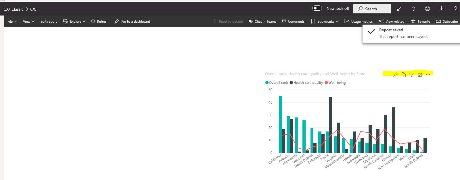 Solved: Visual header not visible for only one visual - Microsoft ...