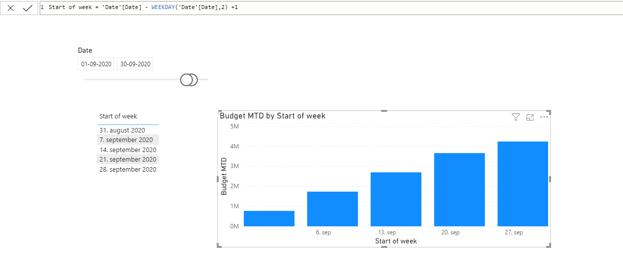Solved: Start of week not working - Microsoft Fabric Community