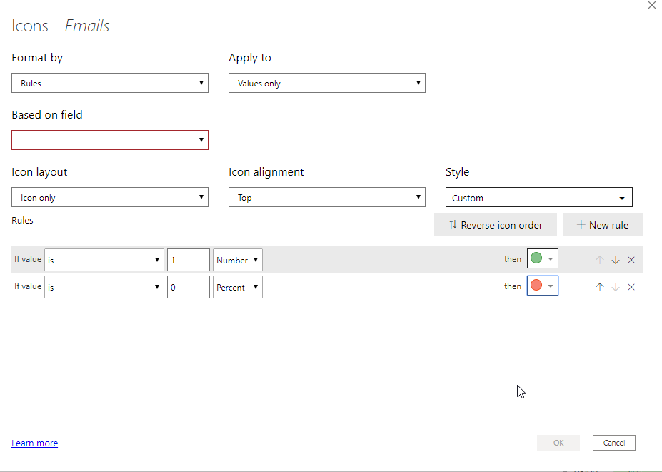 Solved: table visual add icons conditional format - Microsoft Fabric ...