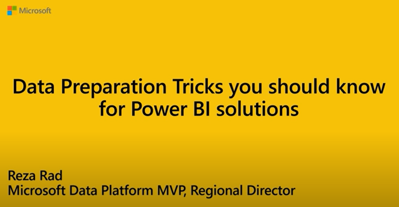 Data preparation tricks you should know for Power ... - Microsoft ...