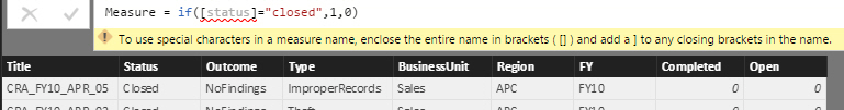 Solved: measure error msg - ?? - Microsoft Fabric Community