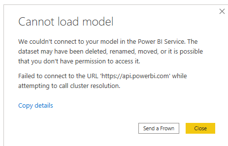 Working on it - when switching Dataset - Microsoft Fabric Community
