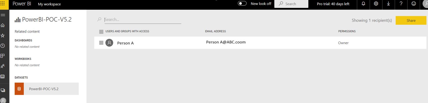Solved: Sharing Power BI with Pro Trial encounter issue - Microsoft ...