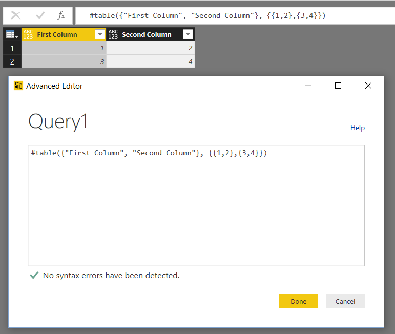 Solved: How To Create Blank Query And Table In Power Bi...... - Microsoft  Fabric Community