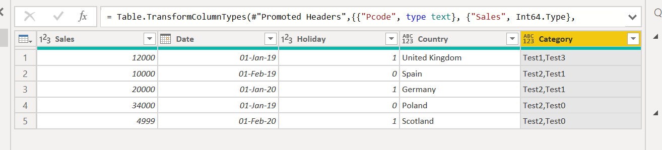 Solved: Split two column by row - Microsoft Fabric Community