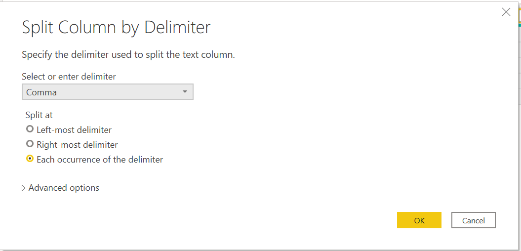 Solved: Split two column by row - Microsoft Fabric Community