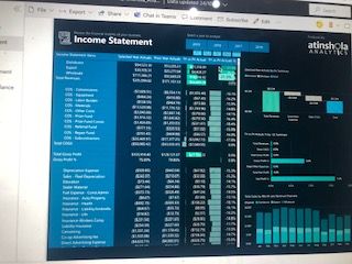 Income statement is ok - published on PBI service