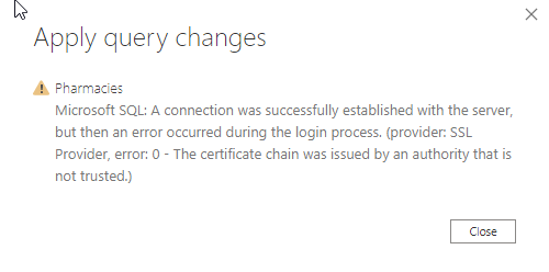 Refresh Error - Connecting to SQL - Microsoft Fabric Community