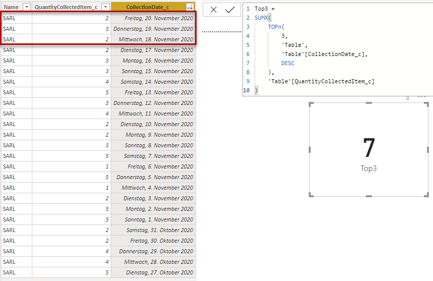 Solved: Find the sum last 3 values in column - Microsoft Fabric Community