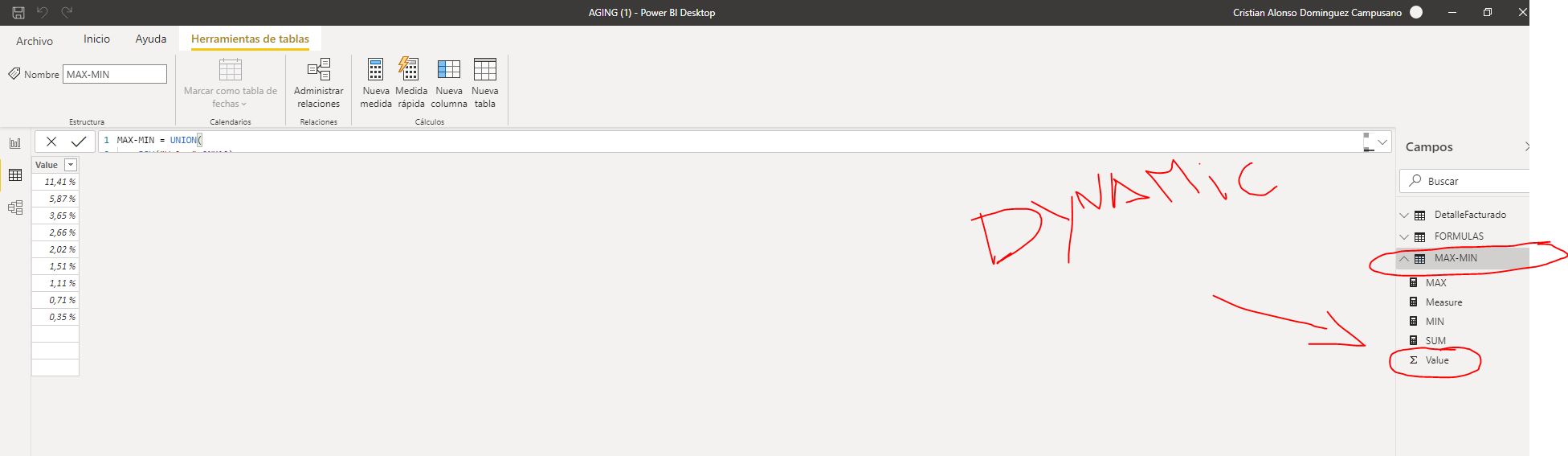 Conditional formating based on a dynamic table - Microsoft Fabric Community