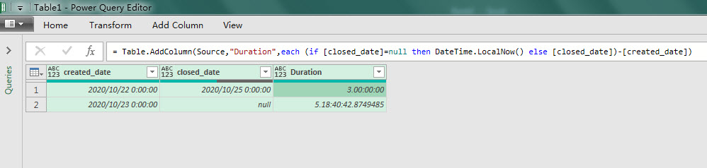 Solved: Custom Column - Add condition to date calculation - Microsoft ...