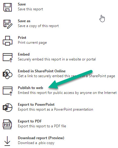 Solved: Publish to Web - Microsoft Fabric Community