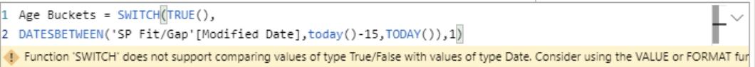 Switch statement conversion issue - Microsoft Fabric Community