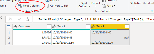 Pivot with multiple values - Microsoft Fabric Community