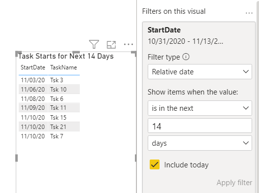 Solved: Filtering based on date range. - Microsoft Fabric Community
