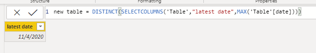 Create a new table with current date - Microsoft Fabric Community