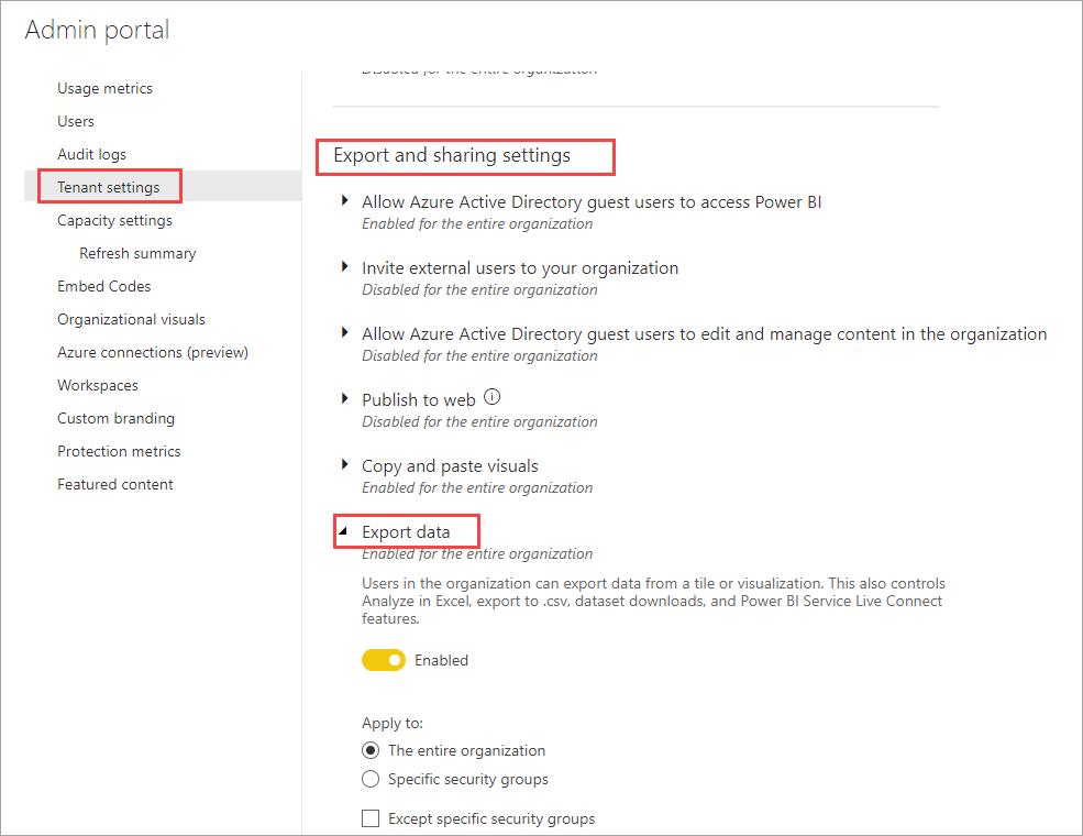 Solved: Not able to export data - Microsoft Fabric Community