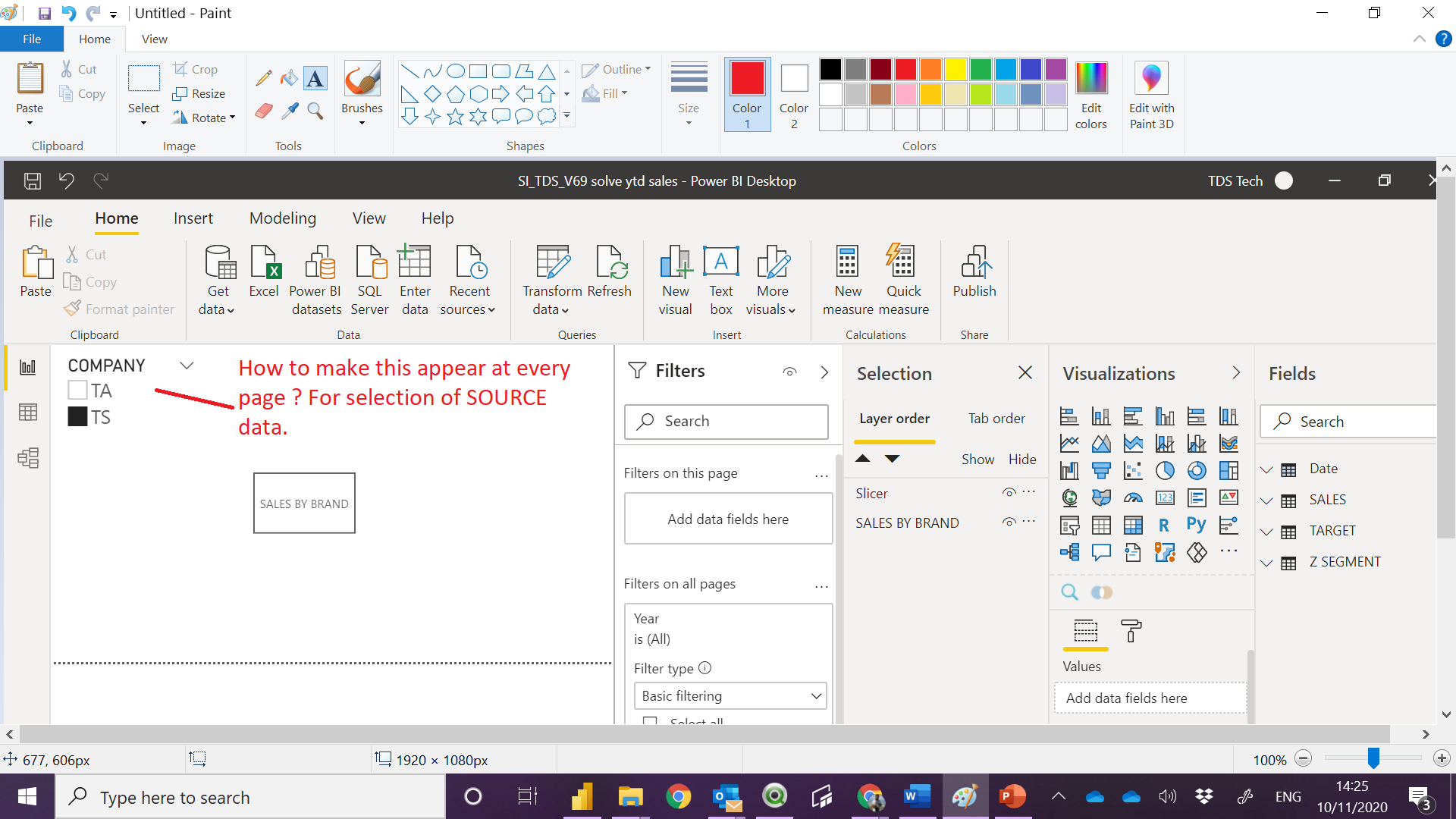 Solved: How to make SOURCE selection field appear at every ...